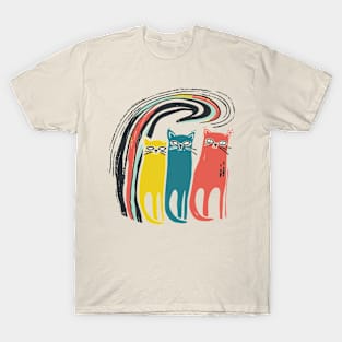 Colorful cats T-Shirt